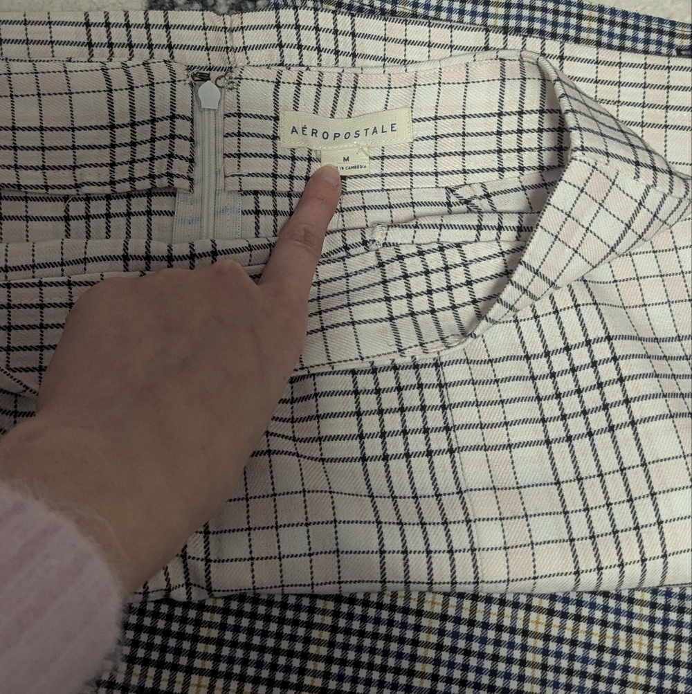 Like New Skirt Set Aeropostale Abercrombie And Fitch Plaid - Picture 2 of 3